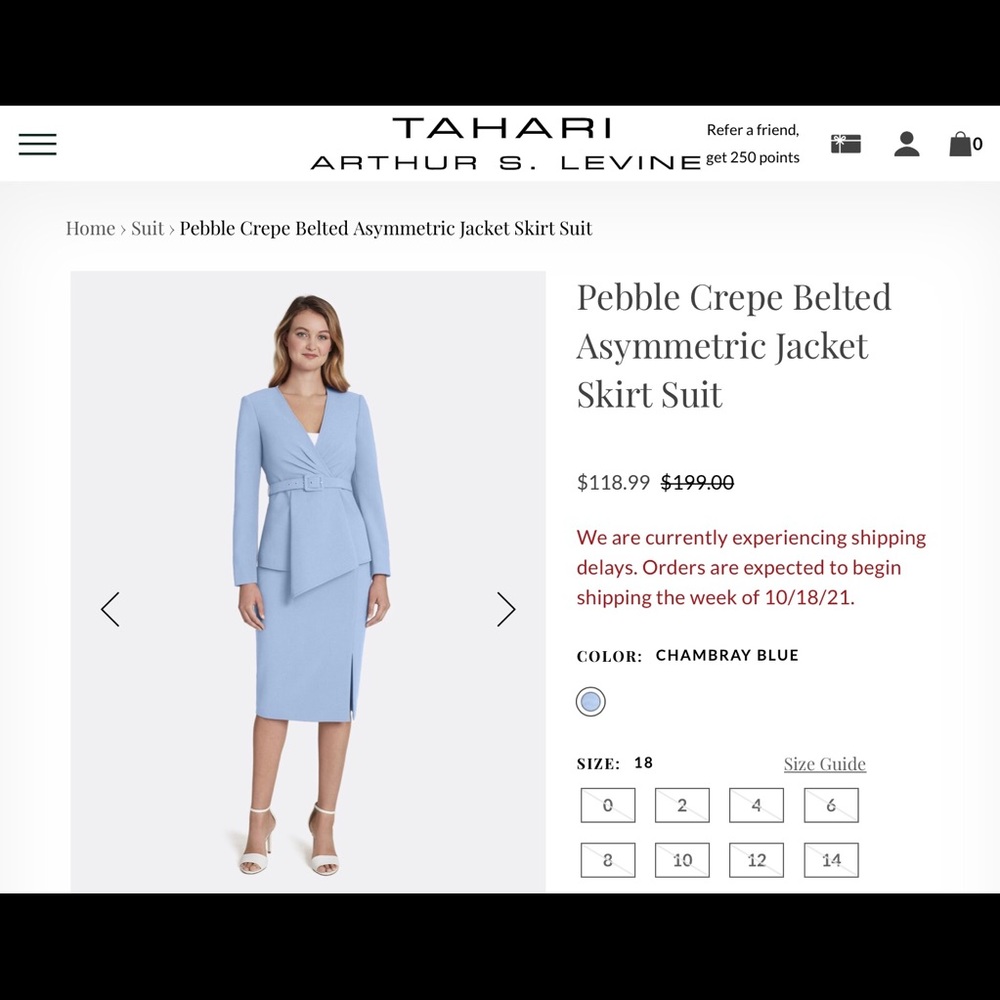 Tahari skirt suit NWT sold out!